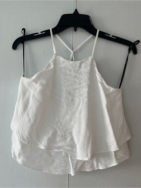Forever 21 White Layered Strappy Cami